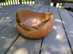 Natural Edge Cherry Bowl