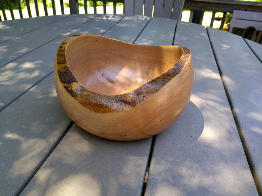 Natural Edge Cherry Bowl
