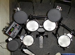 drums top view